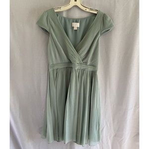 J. Crew Sage Green Silk Dress